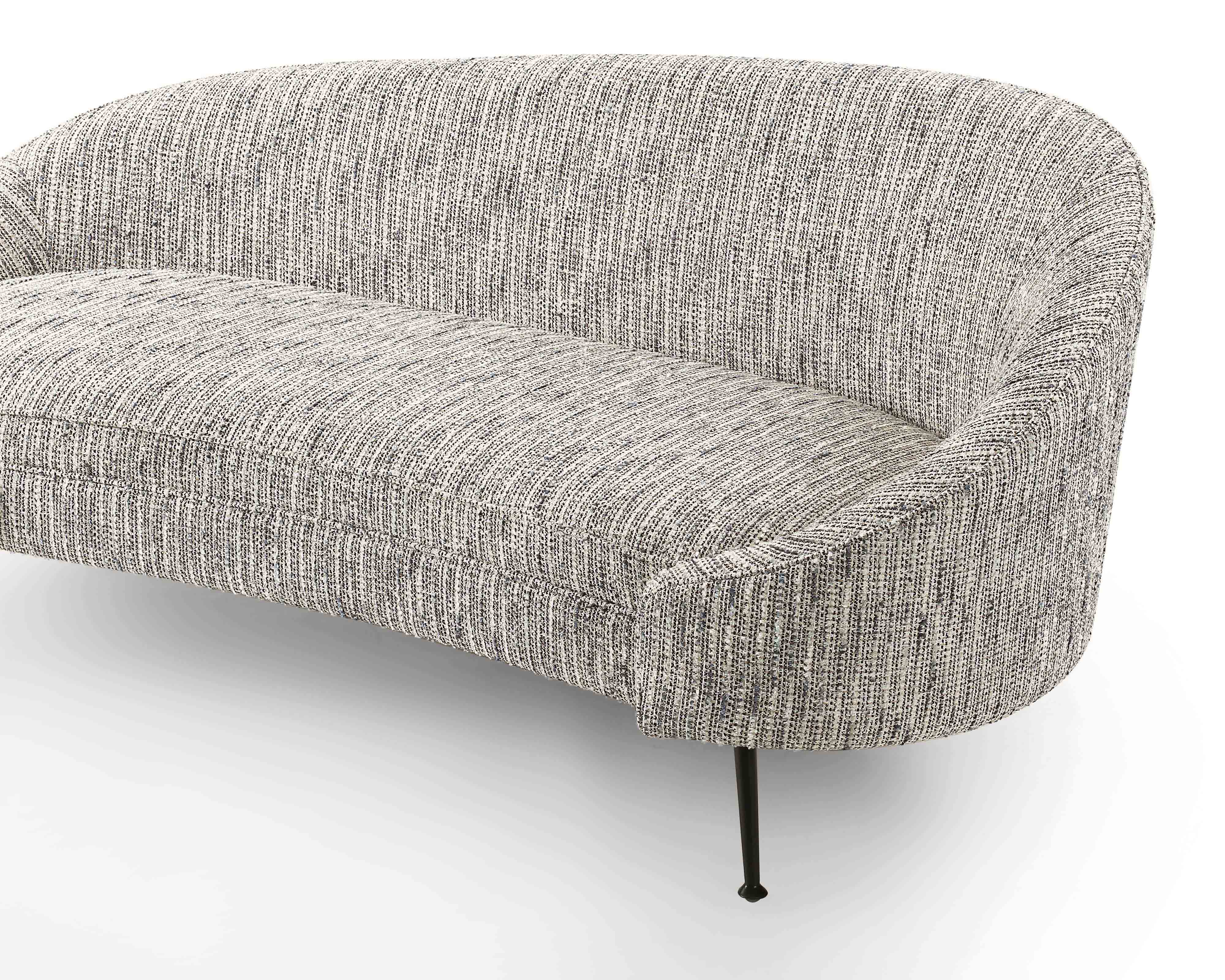Aspen Sofa  -  Sherpa Grey/Matt Black