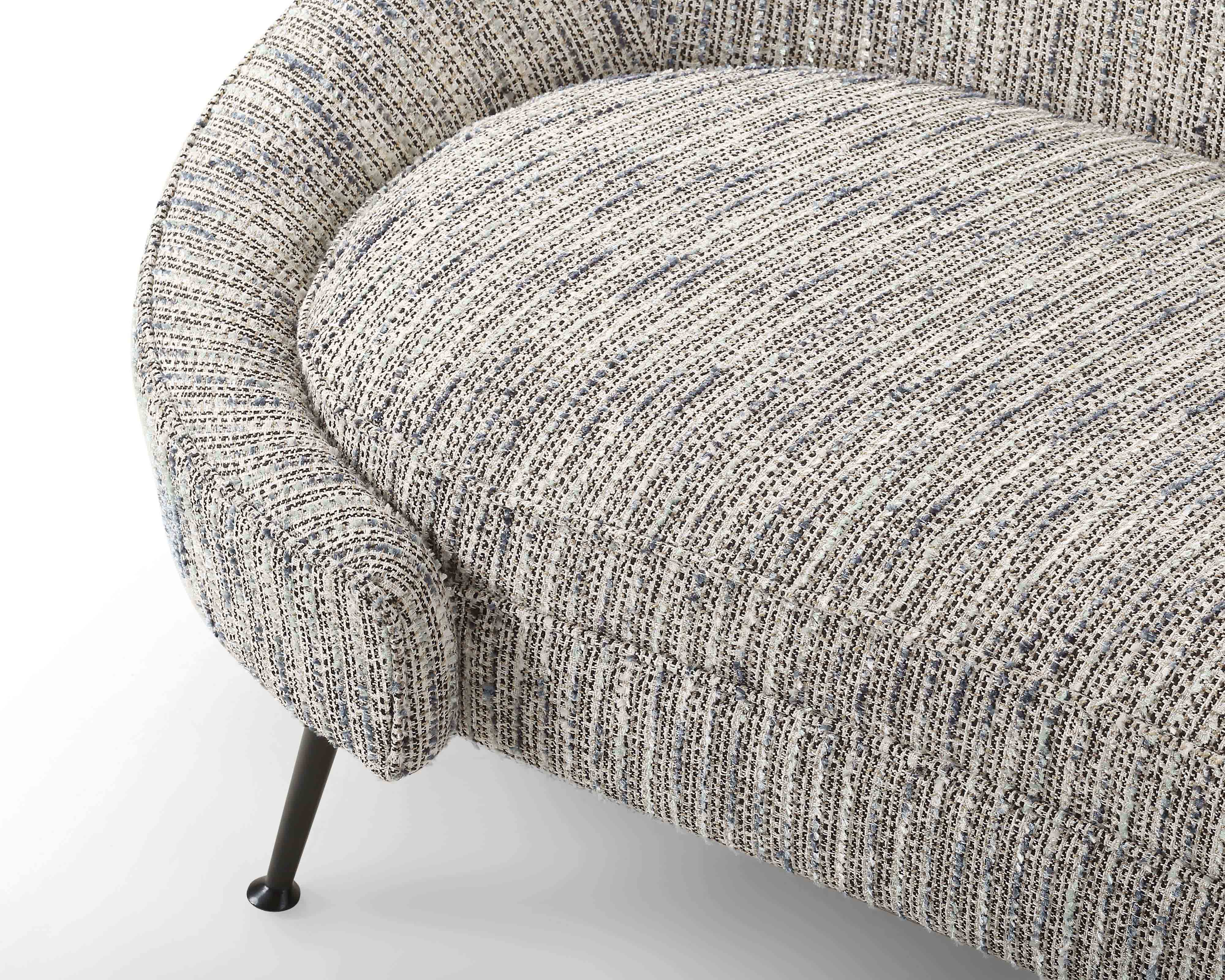 Aspen Sofa  -  Sherpa Grey/Matt Black