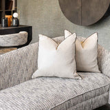 Aspen Sofa - Sherpa Grey/Matt Black