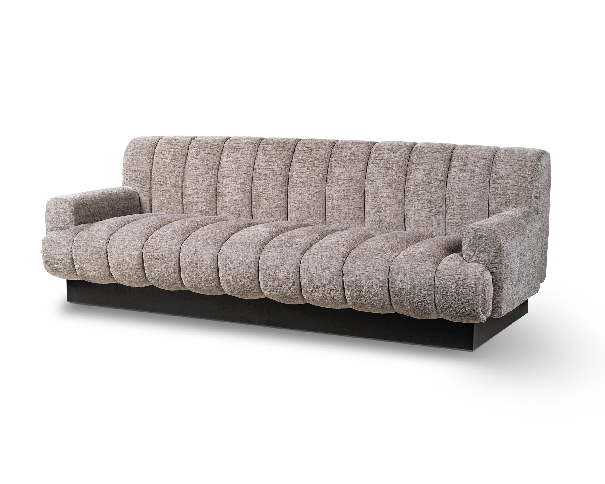 Keiron Sofa  -  Bennet Grey/Matt Black