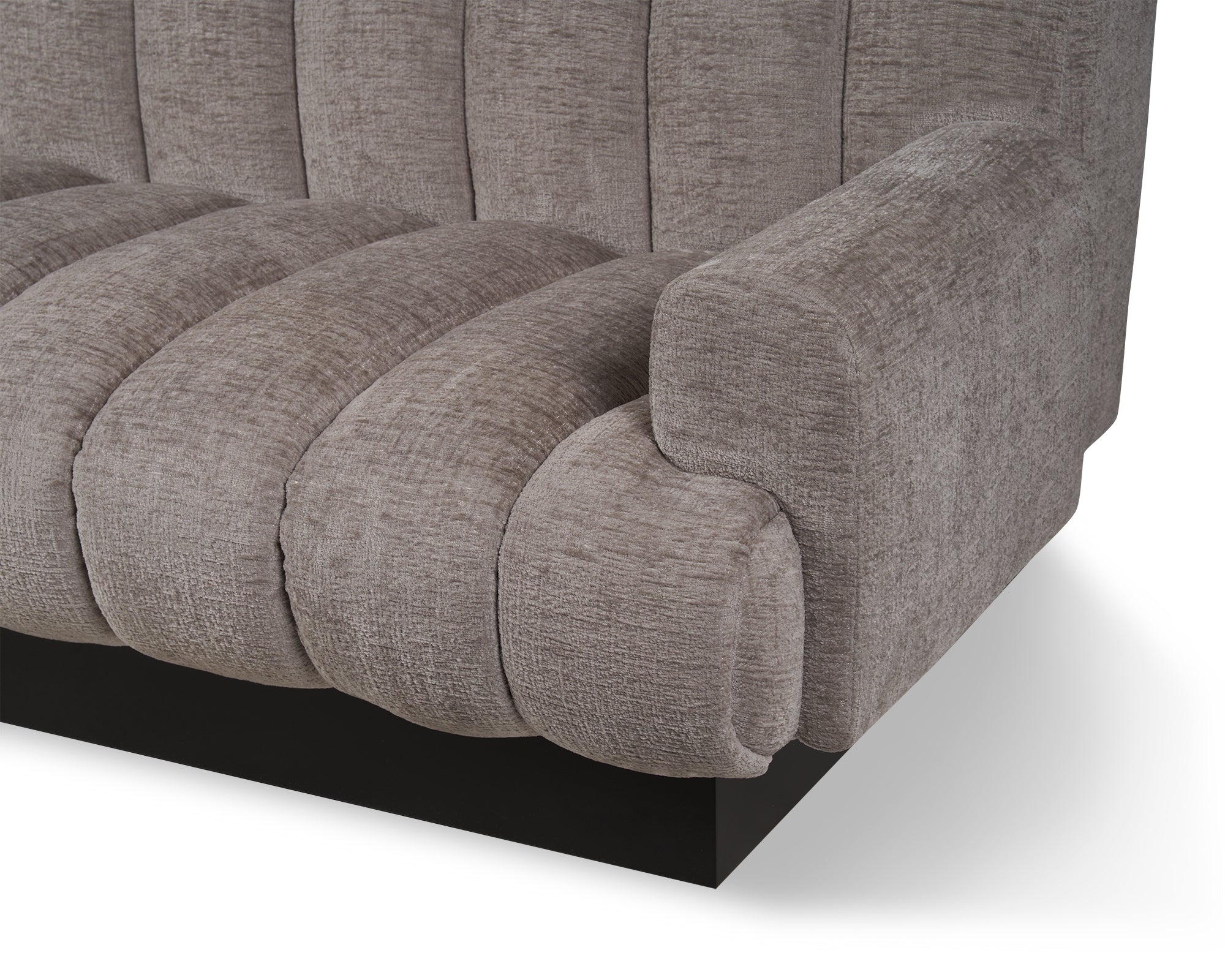 Keiron Sofa  -  Bennet Grey/Matt Black