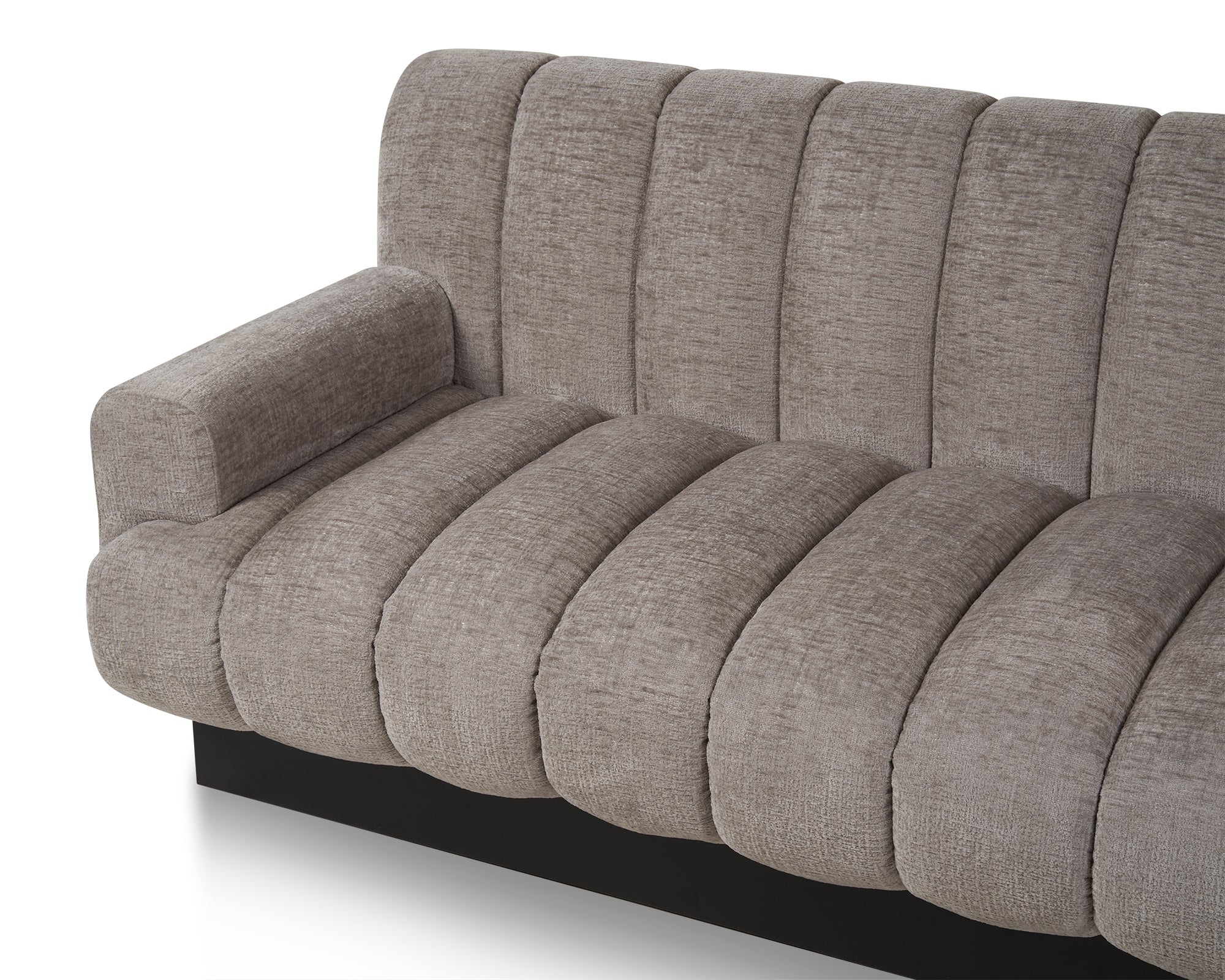 Keiron Sofa  -  Bennet Grey/Matt Black