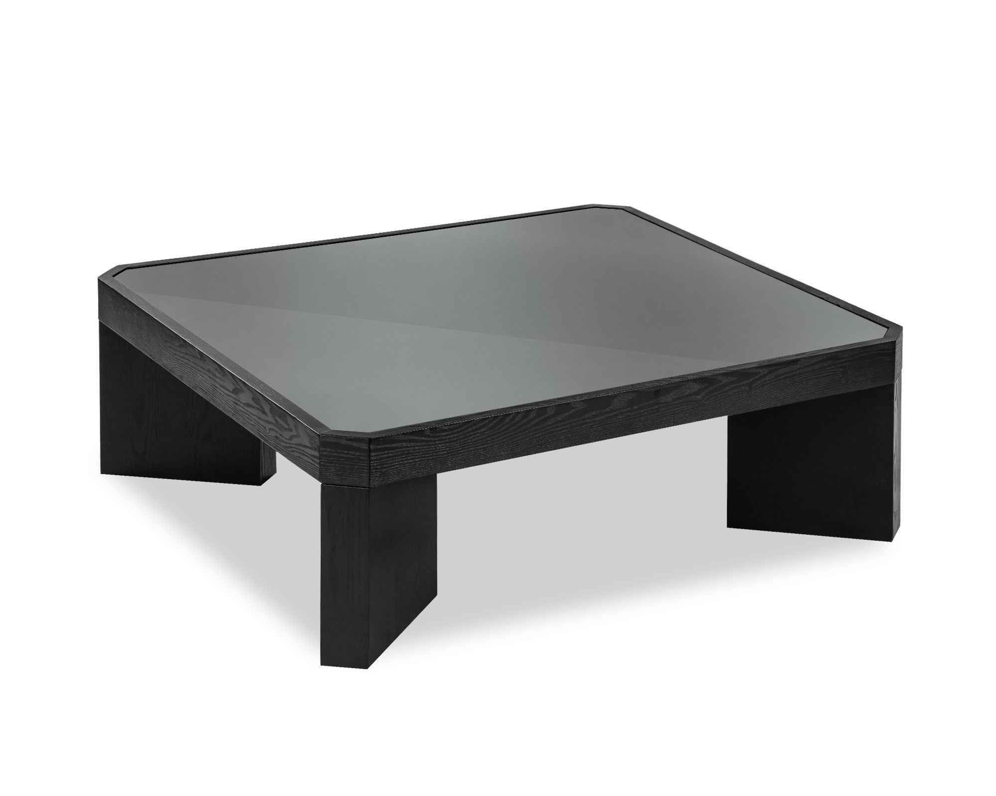 Liang & Eimil Baltimore Coffee Table in Black Ash and Glass