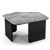 Organic Coffee Table  -  Oreo Grey/Matt Black