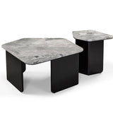 Organic Coffee Table  -  Oreo Grey/Matt Black