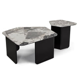 Organic Coffee Table  -  Oreo Grey/Matt Black