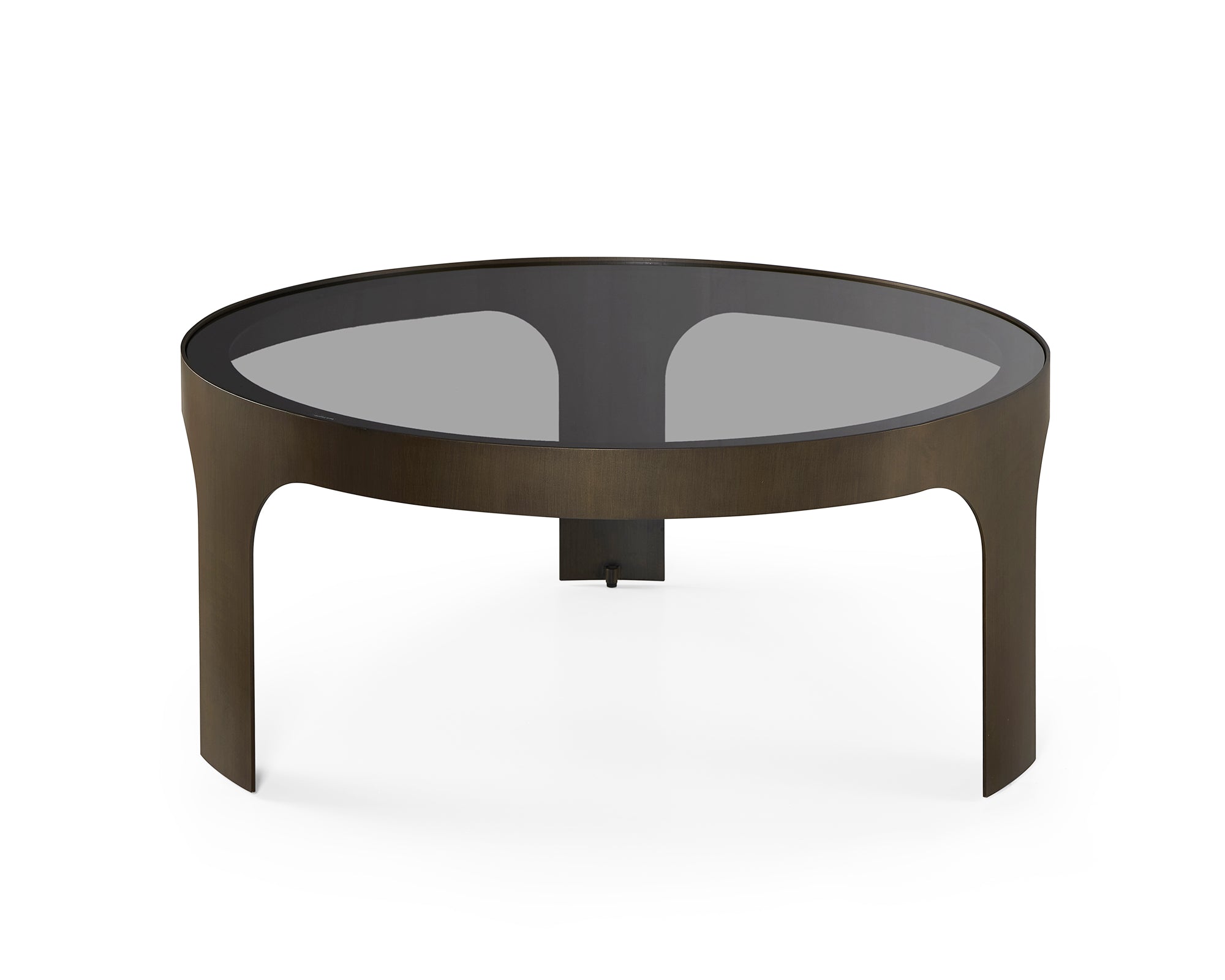 Arch Coffee Table   -  Antique Bronze/Smoked Black