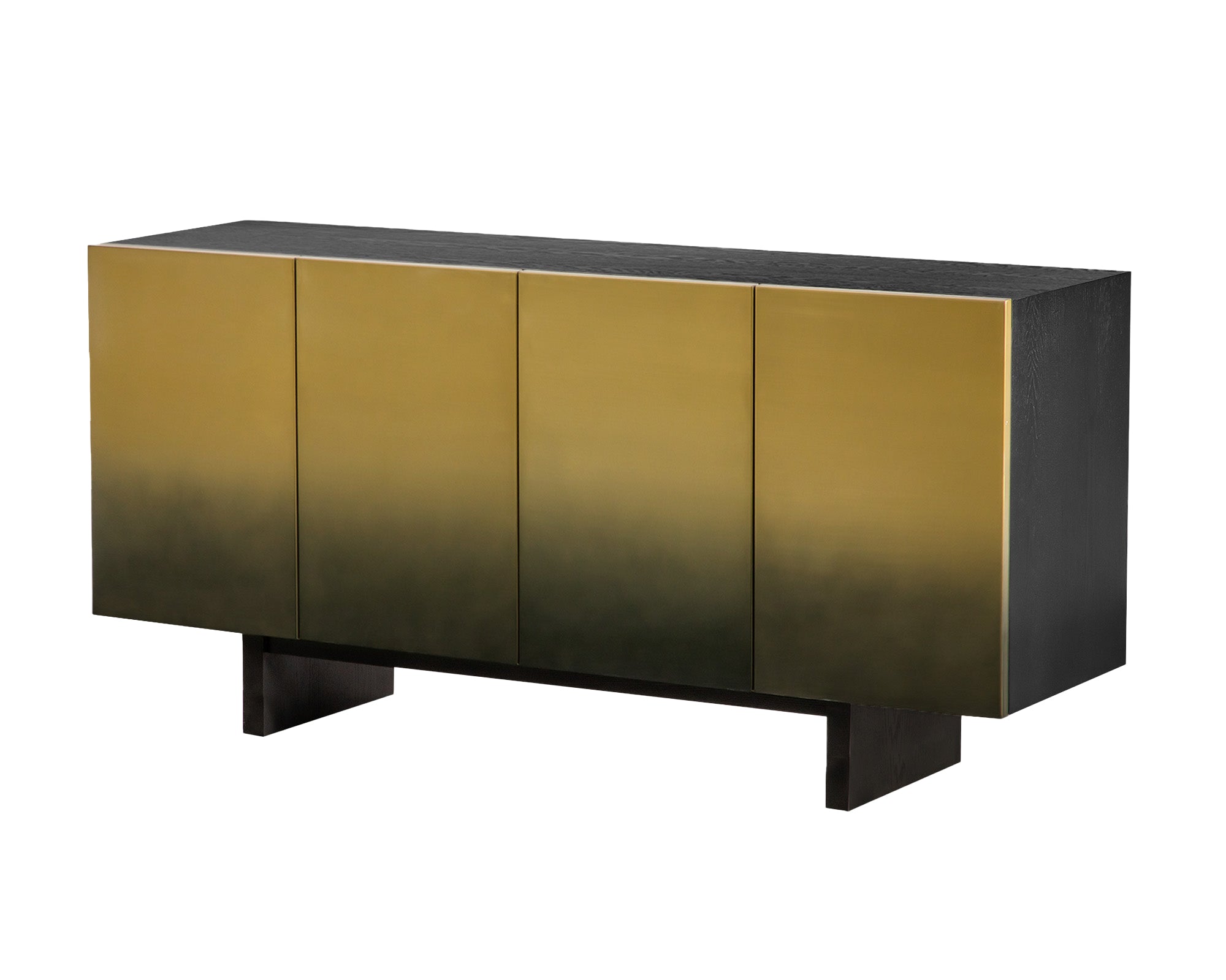 Dim Sideboard  - Black and Gold Ombre