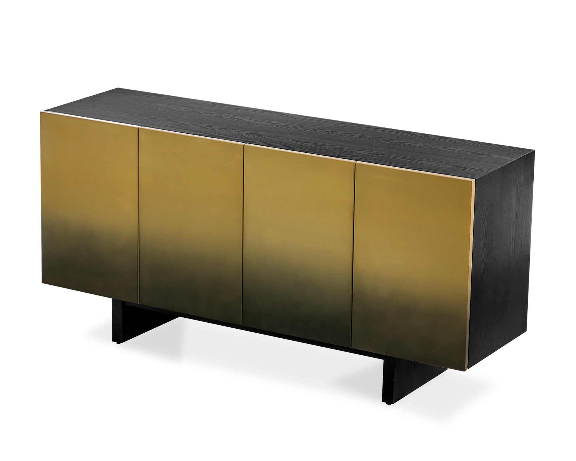 Dim Sideboard  - Black and Gold Ombre