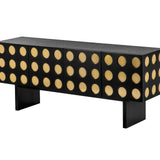 Montana  Sideboard - Black Ash Wood and Brushed Brass