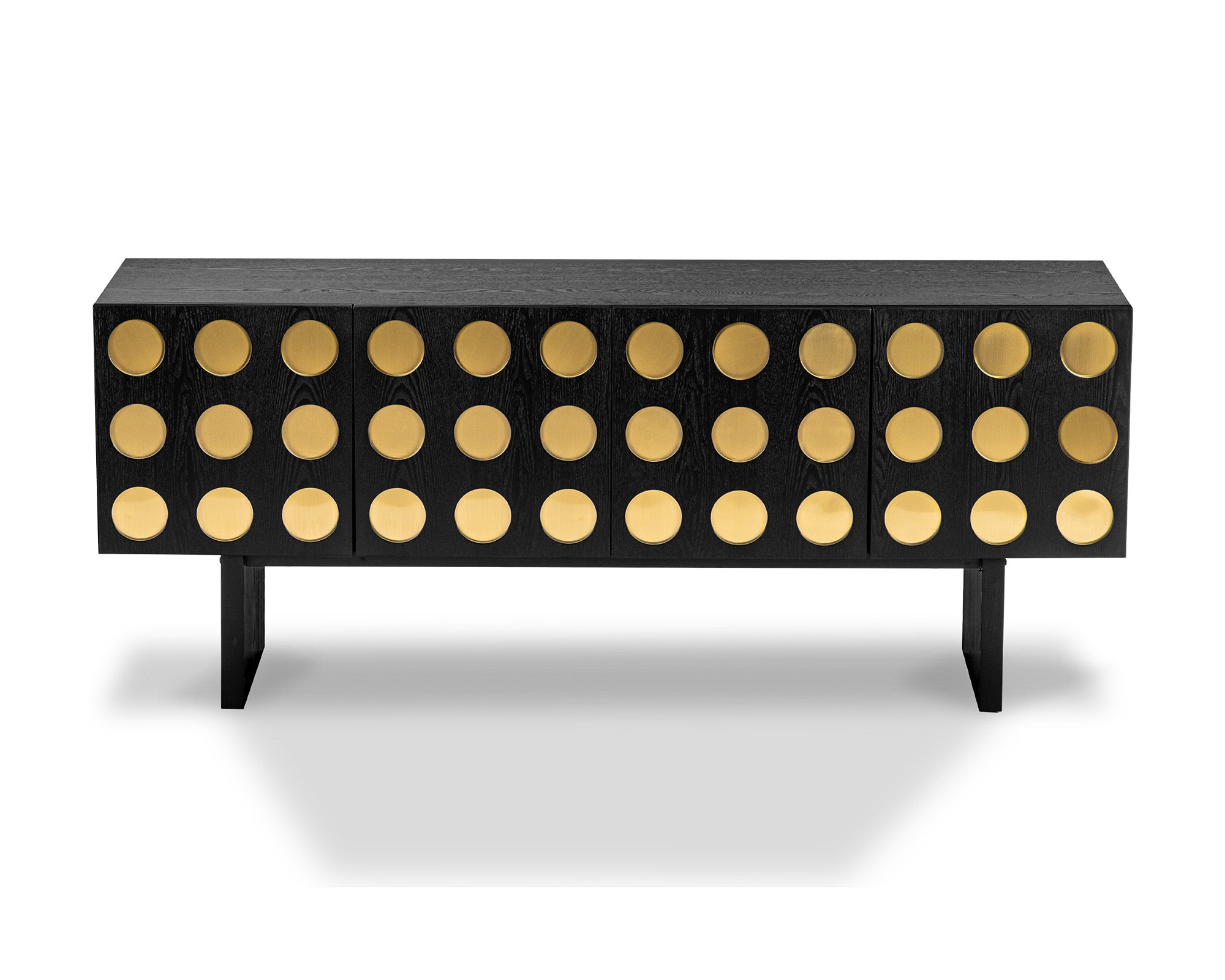 Montana  Sideboard - Black Ash Wood and Brushed Brass