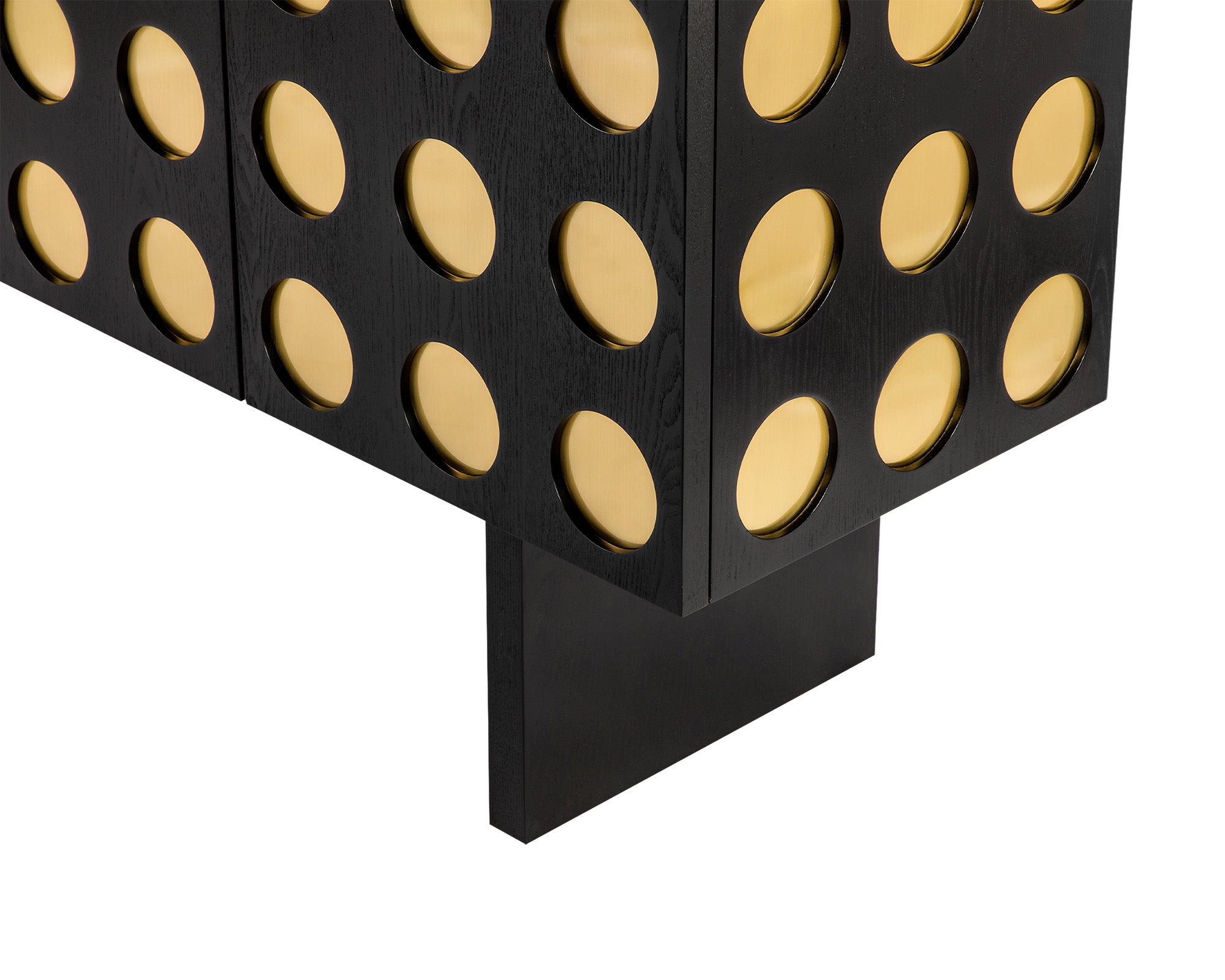 Montana  Sideboard - Black Ash Wood and Brushed Brass