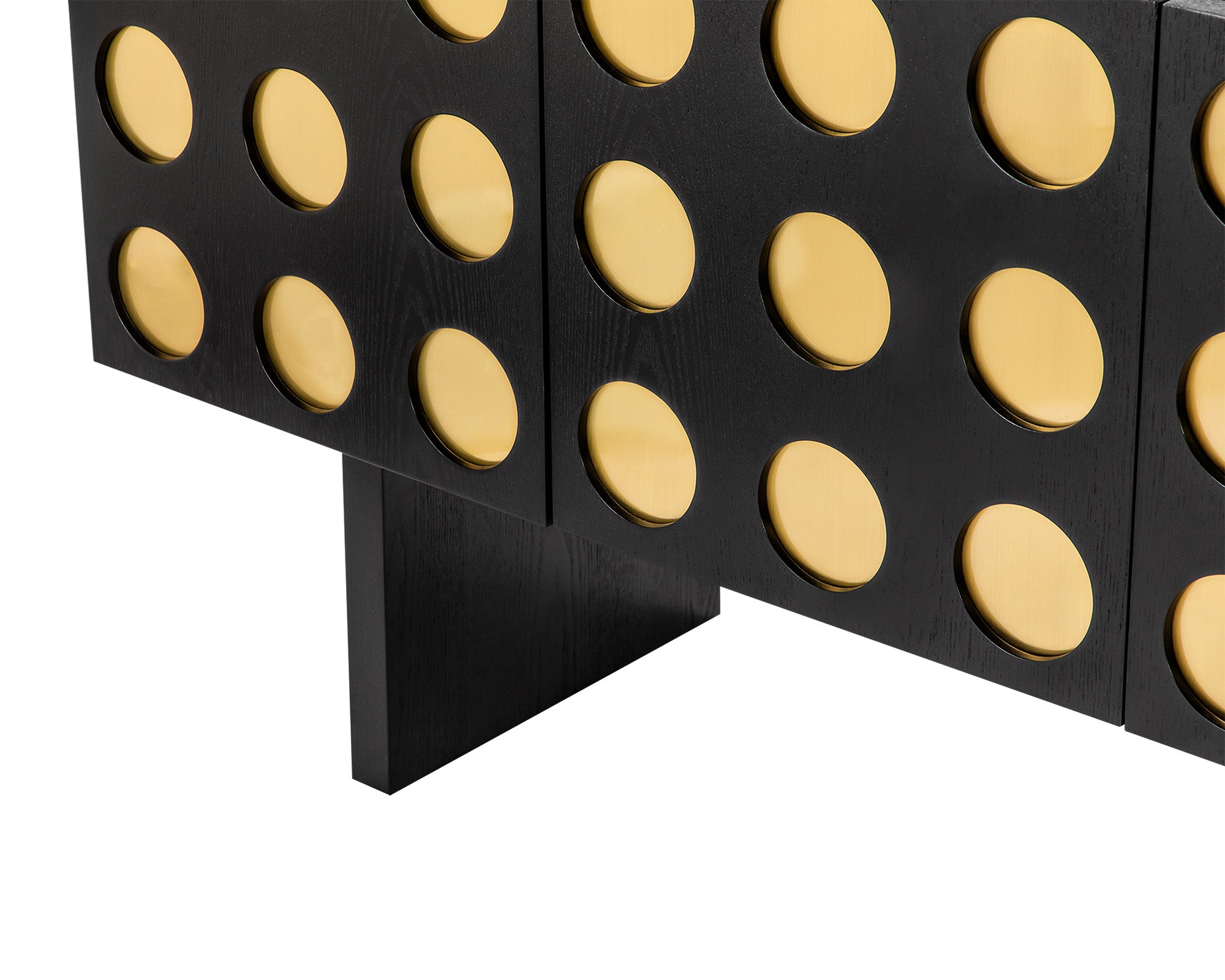 Montana  Sideboard - Black Ash Wood and Brushed Brass
