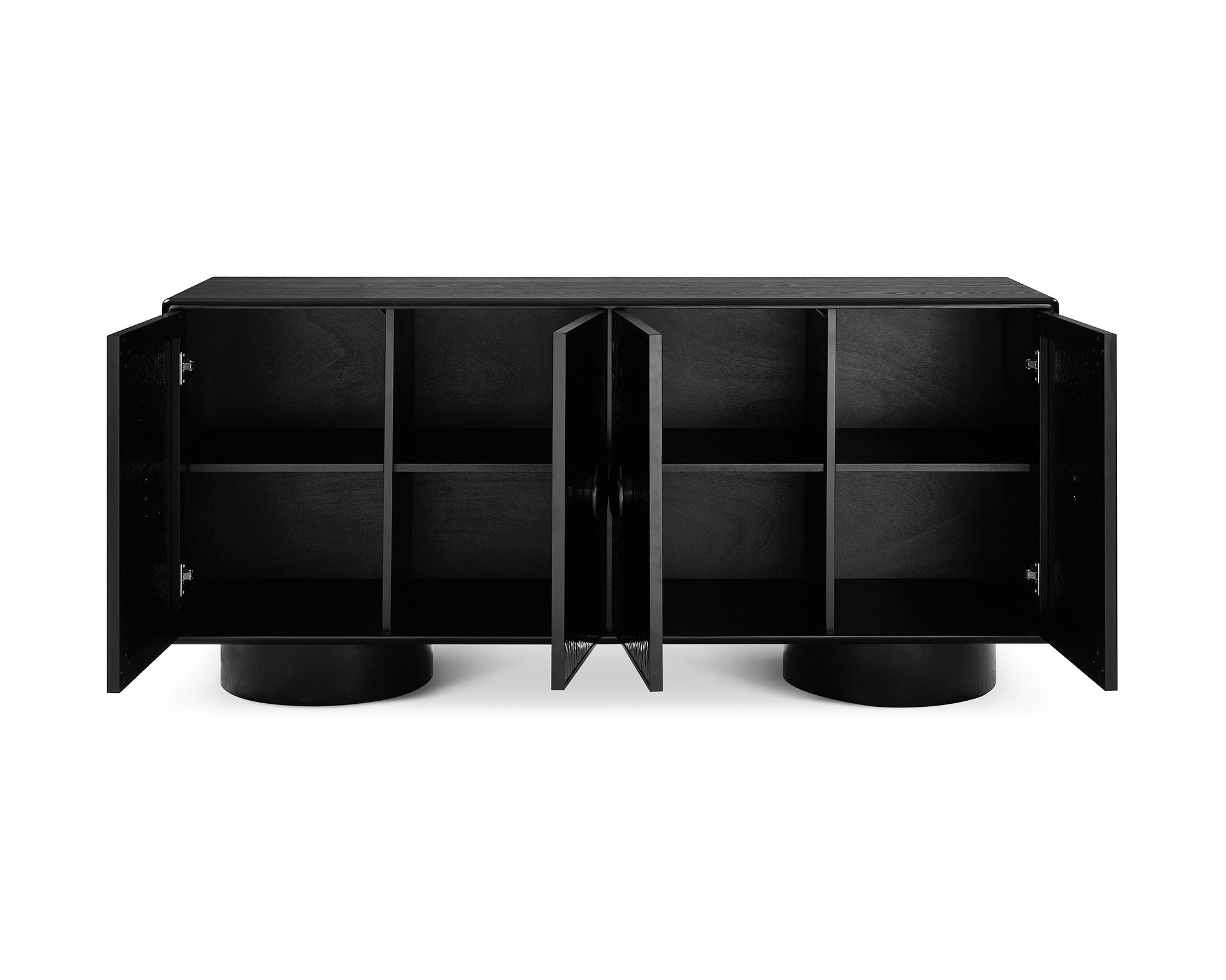 Sintra Sideboard  -  Black Wave Ash Veneer
