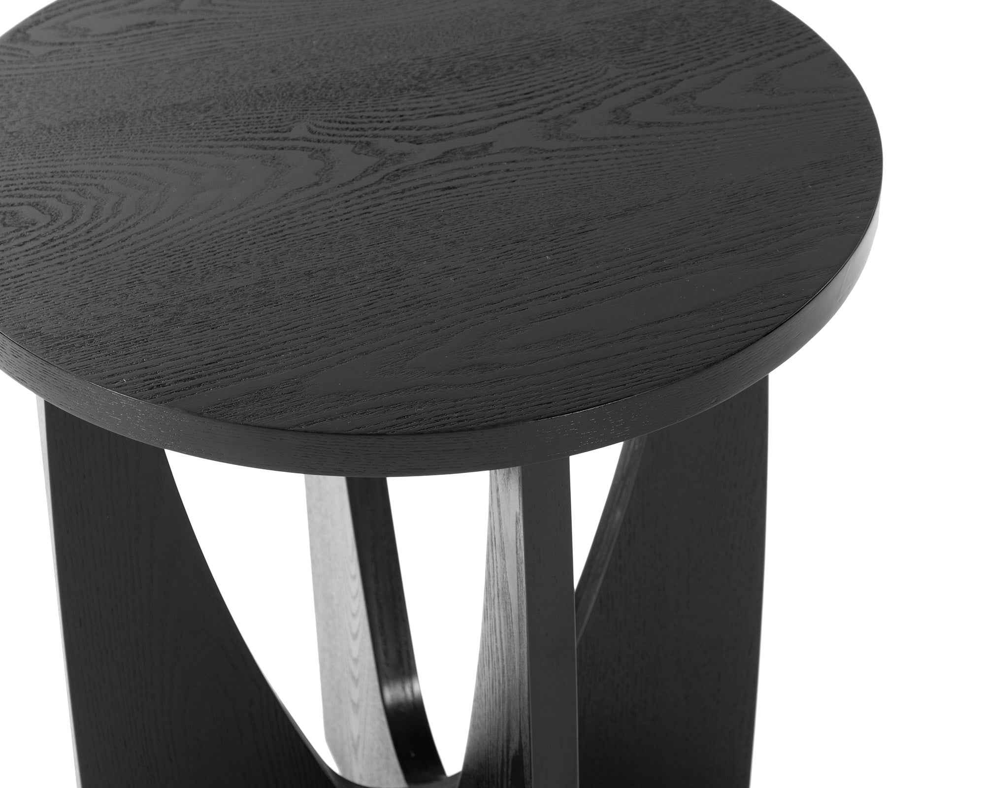Borne Side Table - Matt Black Ash