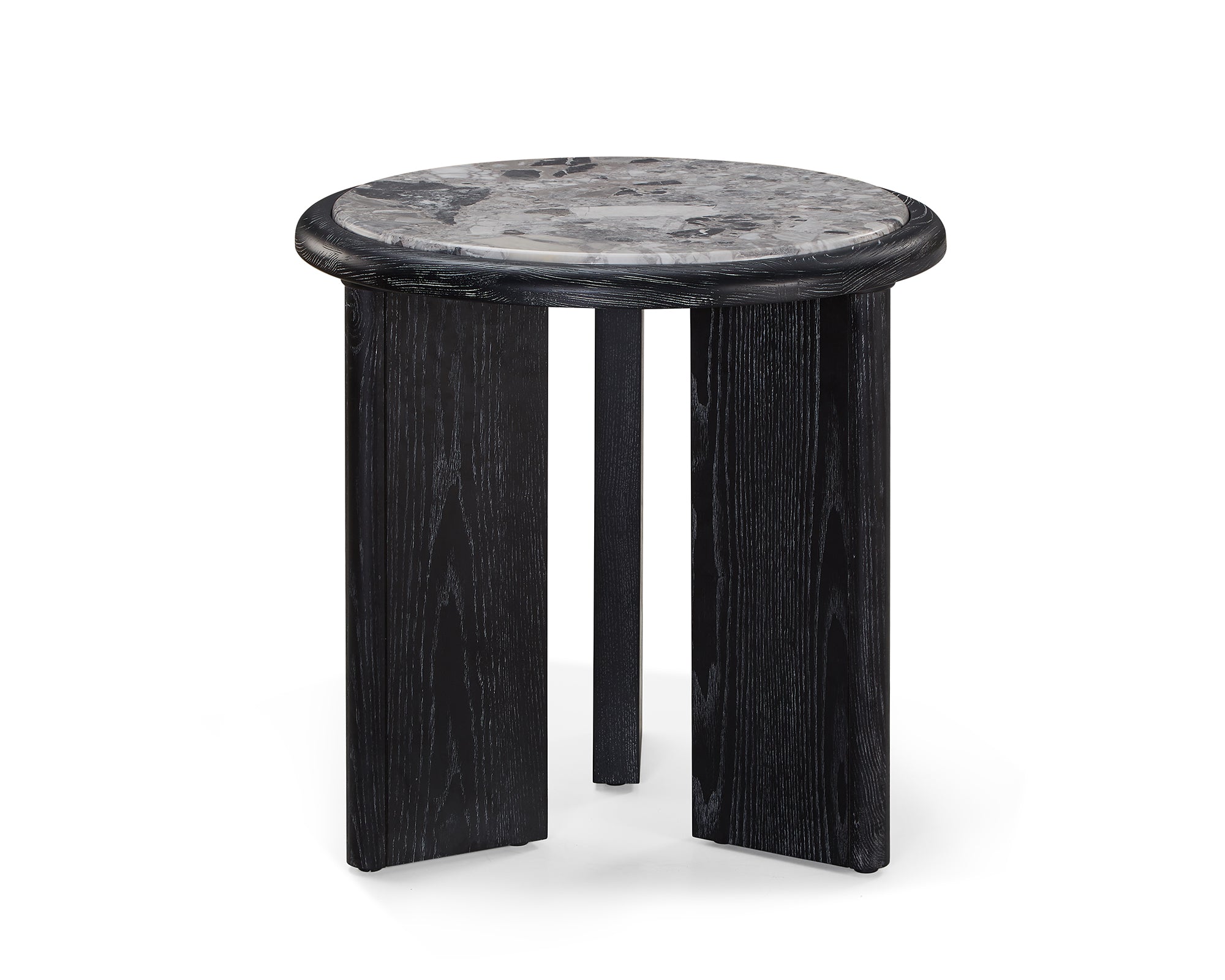 Herman Side Table   -  Oreo Grey/Ebony
