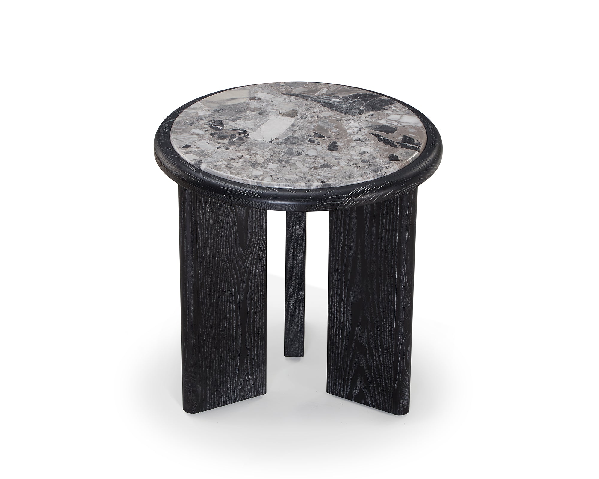 Herman Side Table   -  Oreo Grey/Ebony