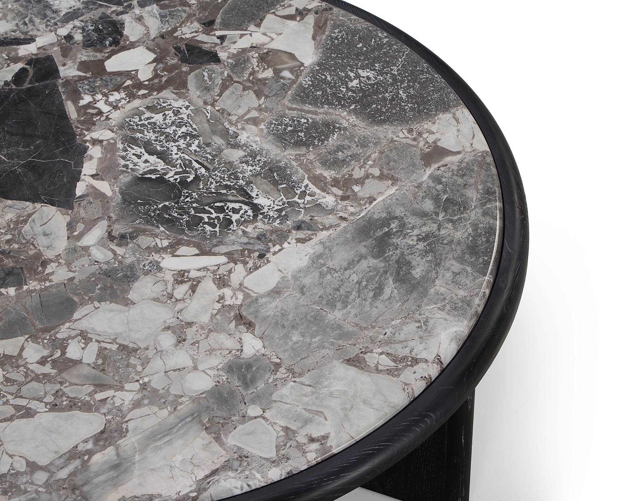 Herman Side Table   -  Oreo Grey/Ebony
