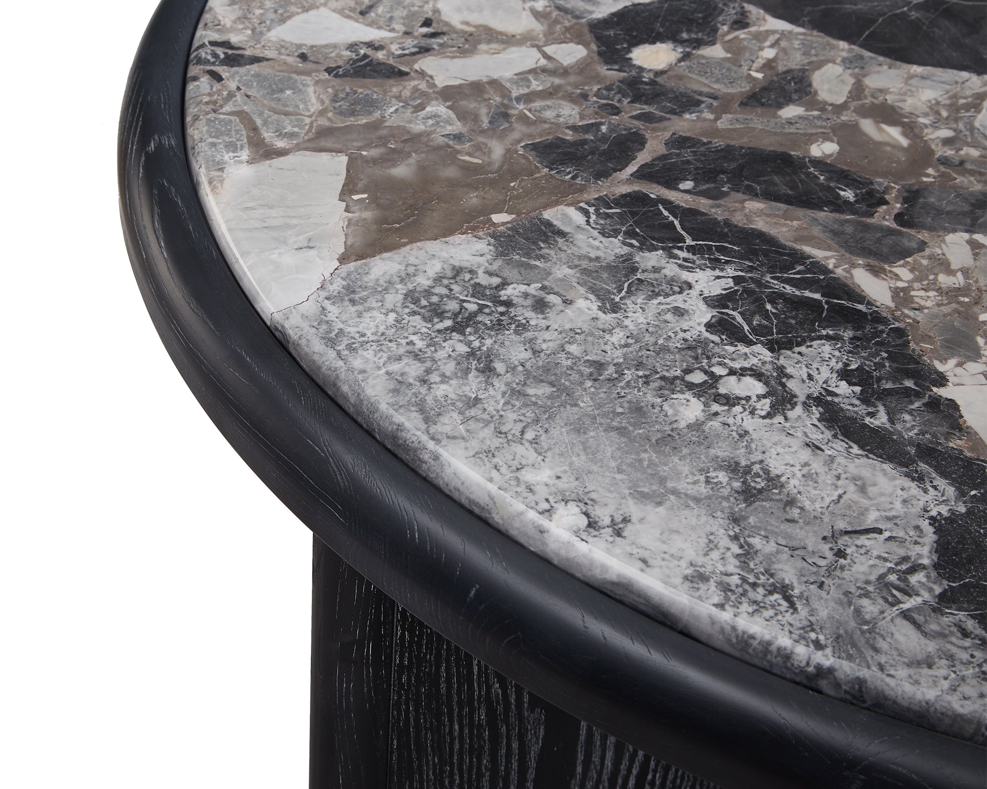 Herman Side Table   -  Oreo Grey/Ebony