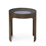 Arch Side Table   -  Antique Bronze/Smoked Black