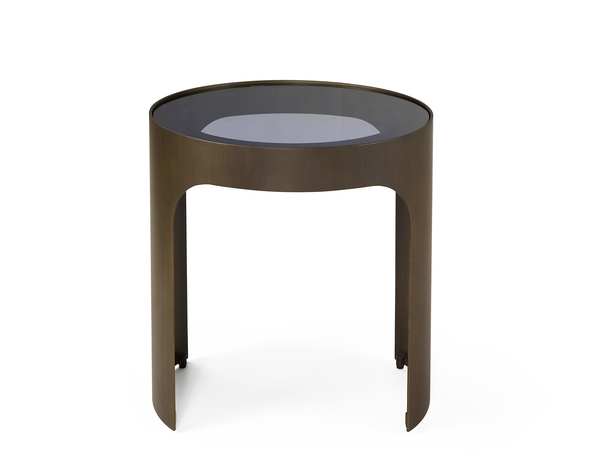 Arch Side Table   -  Antique Bronze/Smoked Black