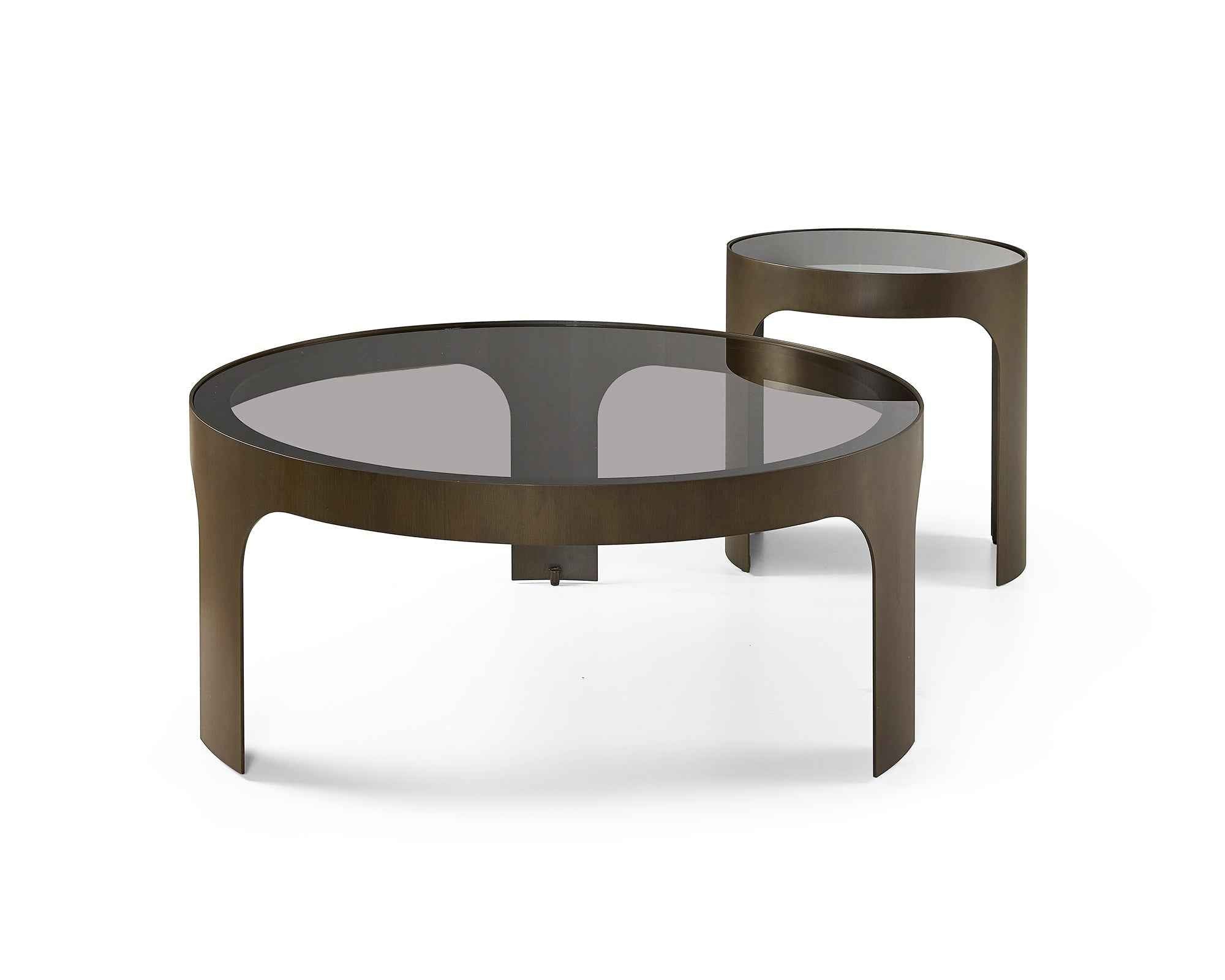 Arch Side Table  - Antique Bronze/Smoked Black