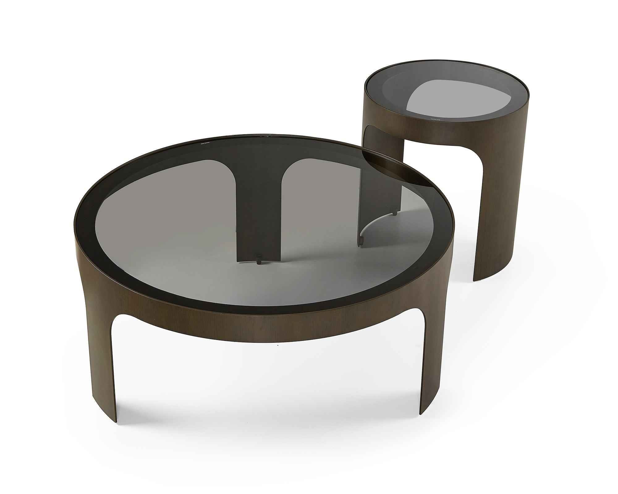Arch Side Table  - Antique Bronze/Smoked Black