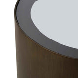 Arch Side Table  - Antique Bronze/Smoked Black