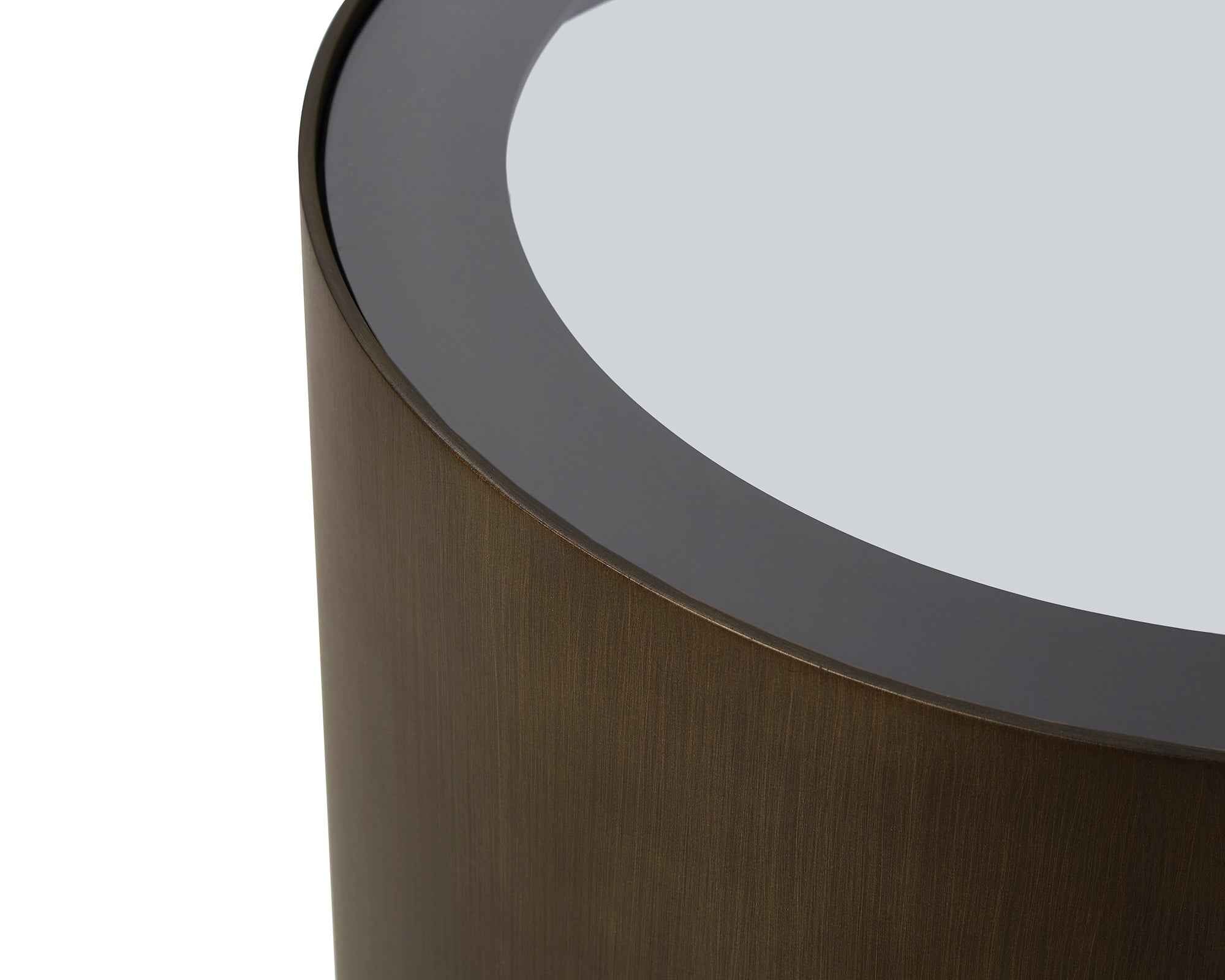Arch Side Table  - Antique Bronze/Smoked Black