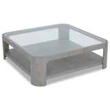 Liang & Eimil Espiga Coffee Table – Silver Black & Clear Glass