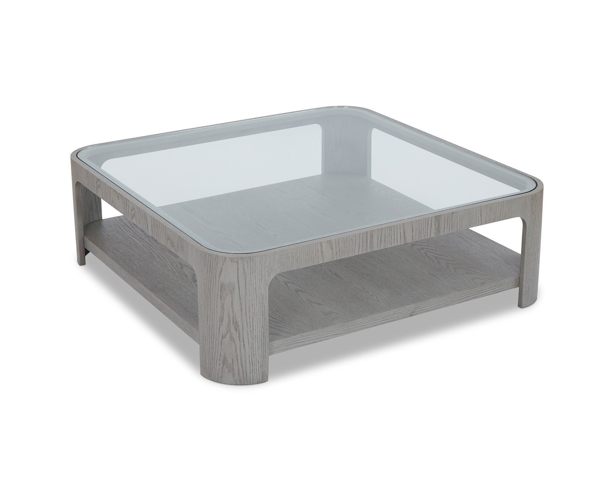Liang & Eimil Espiga Coffee Table – Silver Black & Clear Glass