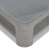 Liang & Eimil Espiga Coffee Table – Silver Black & Clear Glass