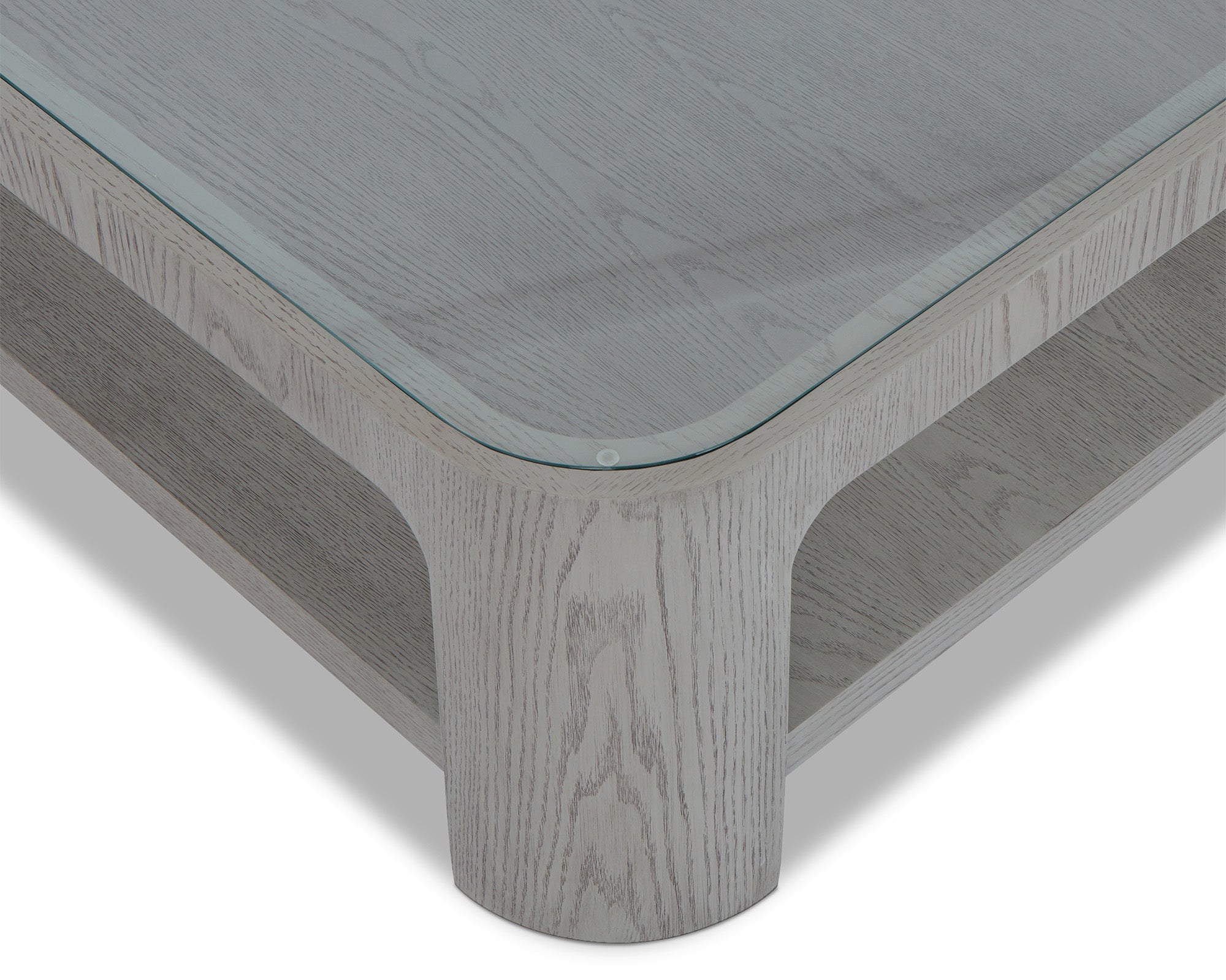 Liang & Eimil Espiga Coffee Table – Silver Black & Clear Glass