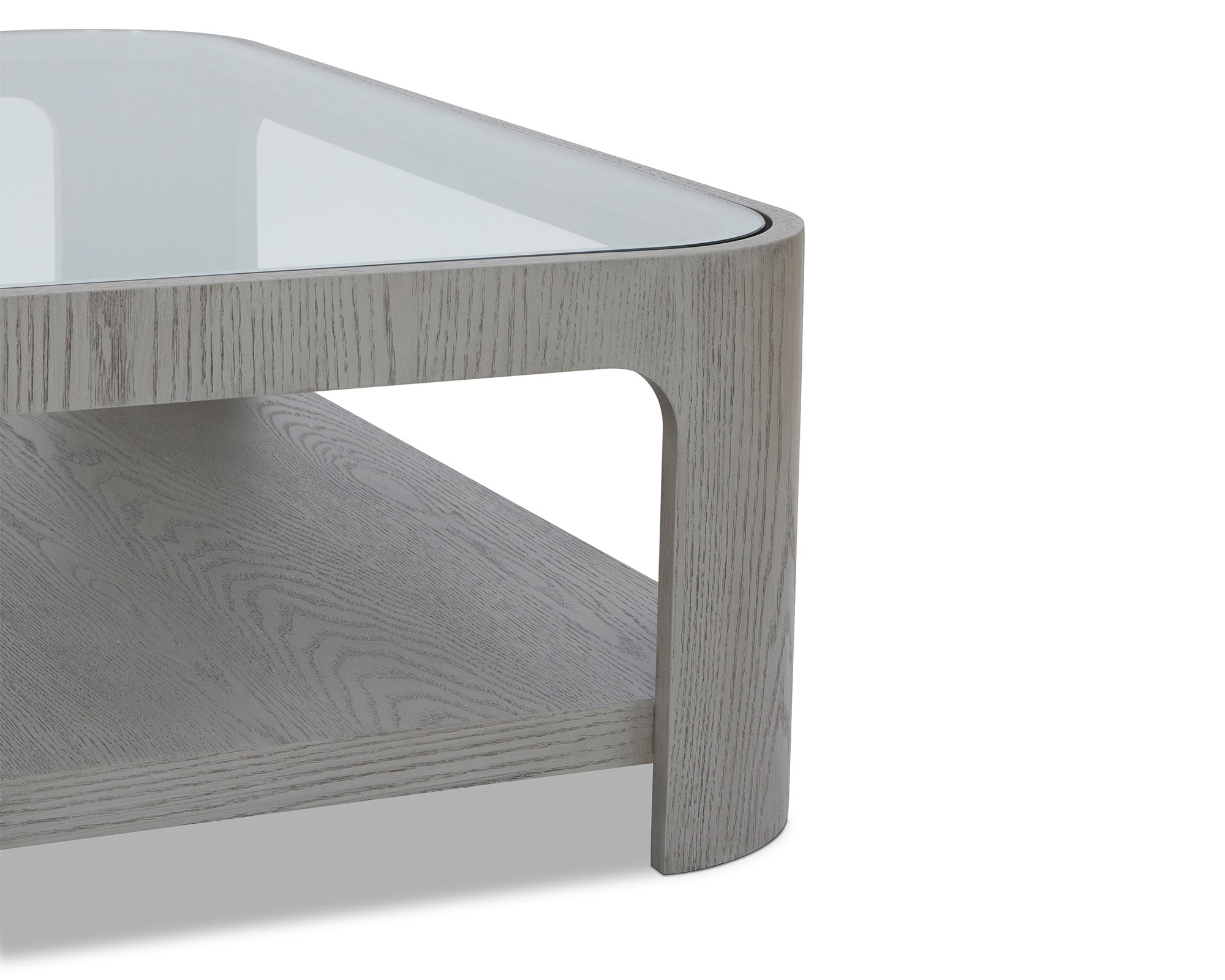 Liang & Eimil Espiga Coffee Table – Silver Black & Clear Glass
