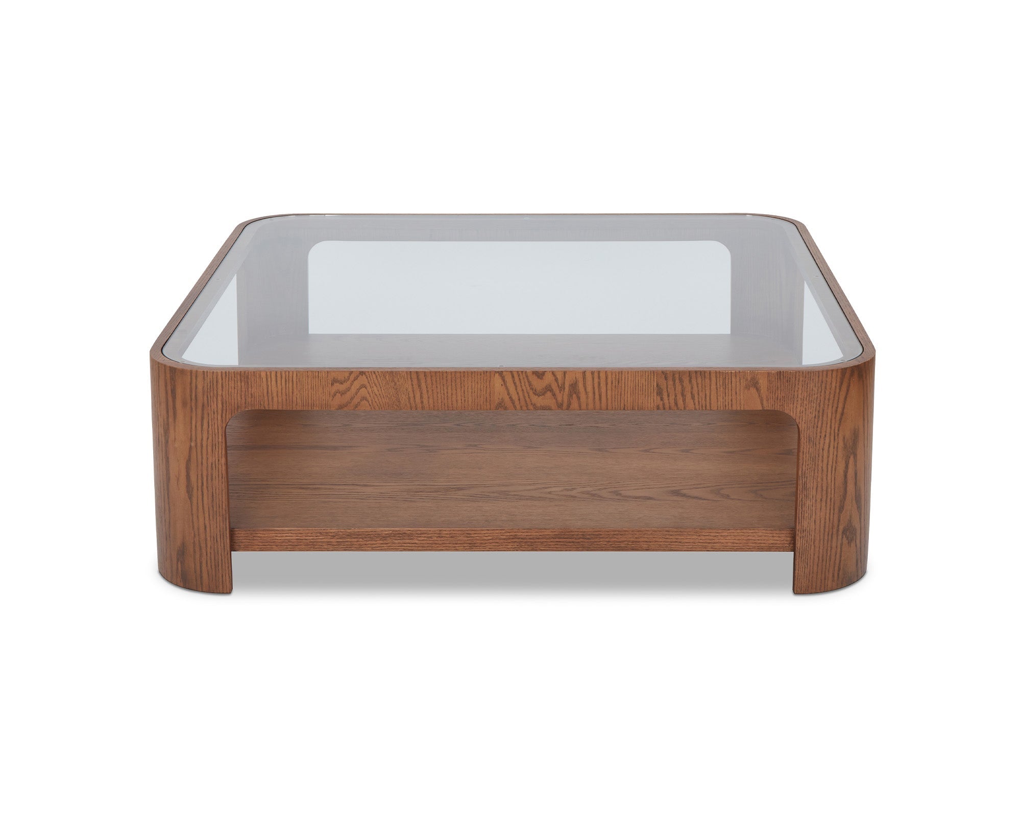Liang & Eimil Espiga Coffee Table – Brushed Brown & Clear Glass