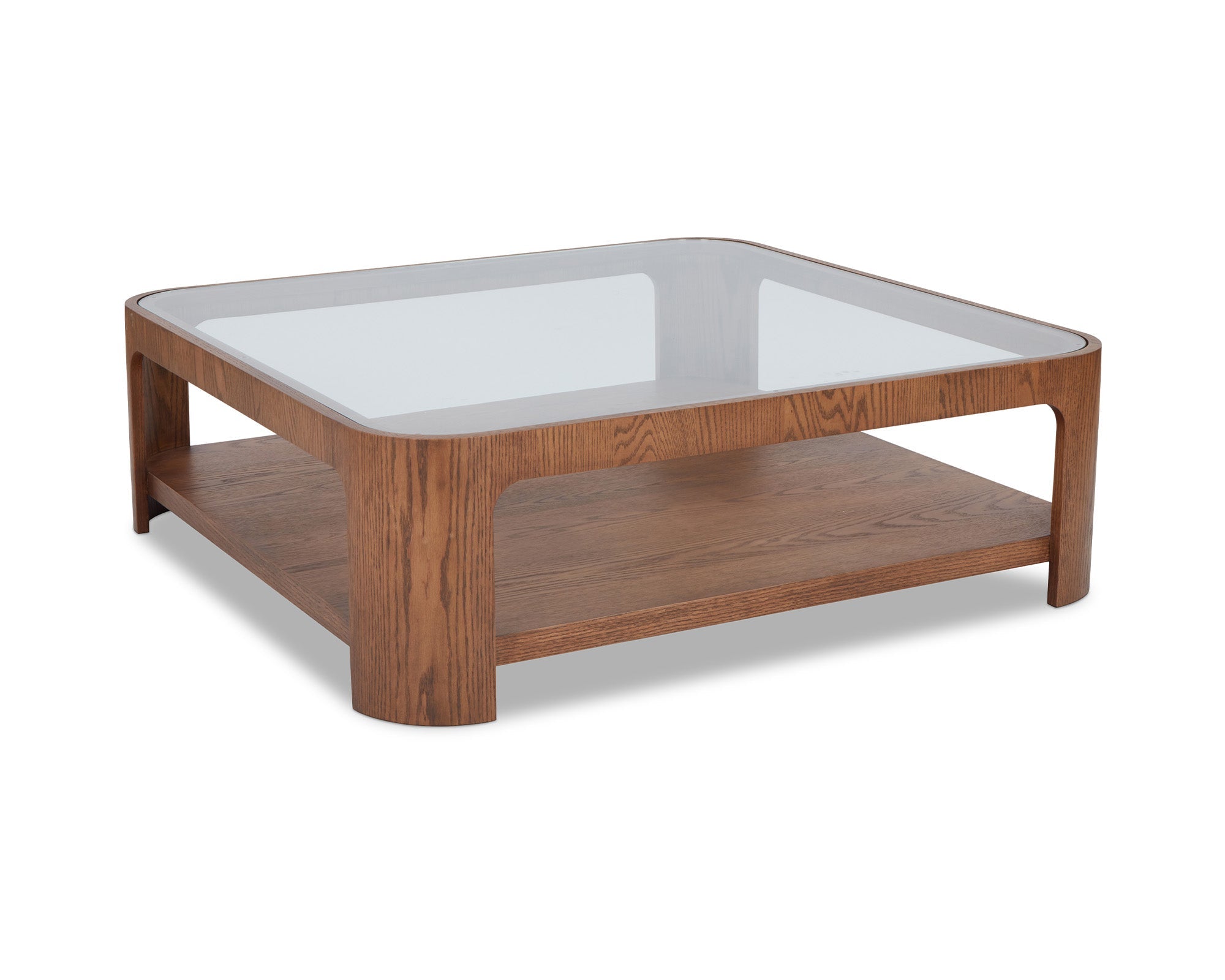 Liang & Eimil Espiga Coffee Table – Brushed Brown & Clear Glass