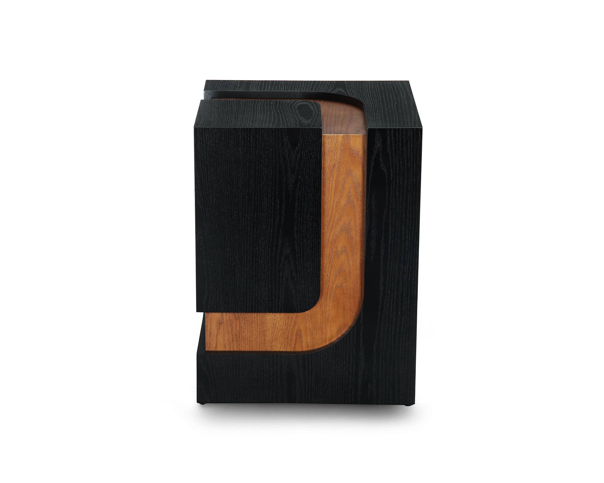 Grove Side Table  -  Wenge & Classic Brown