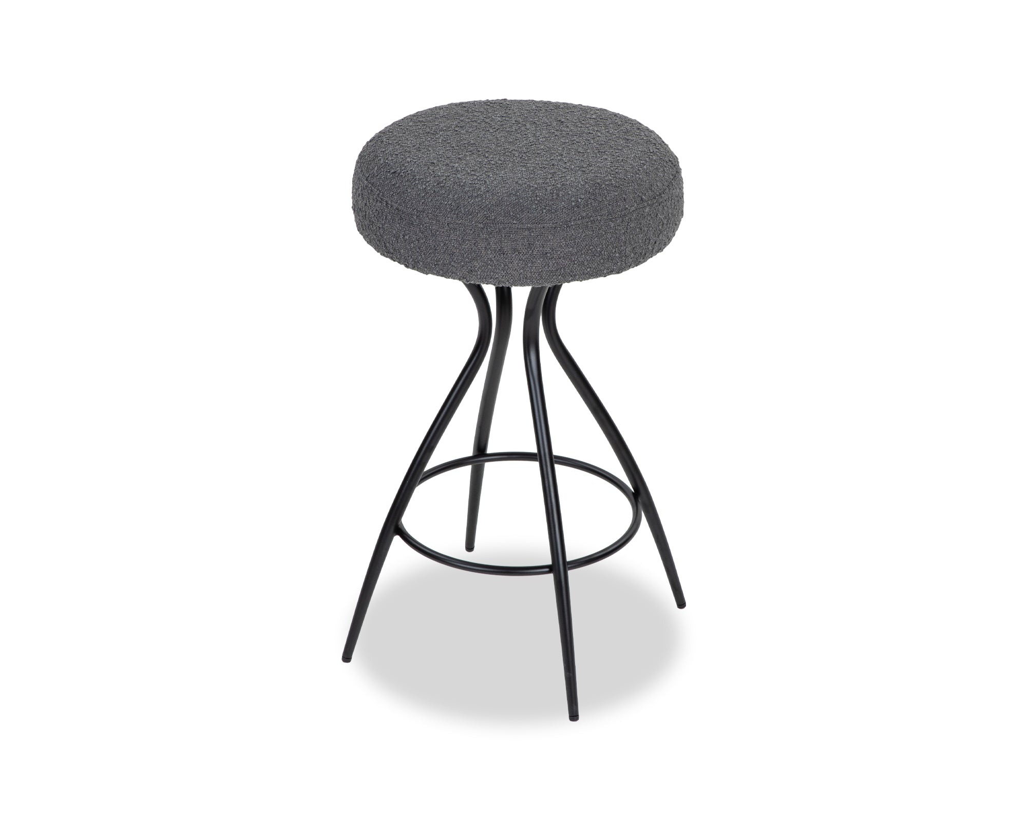 Hydra Counter Stool  -  Boucle Graphic Grey