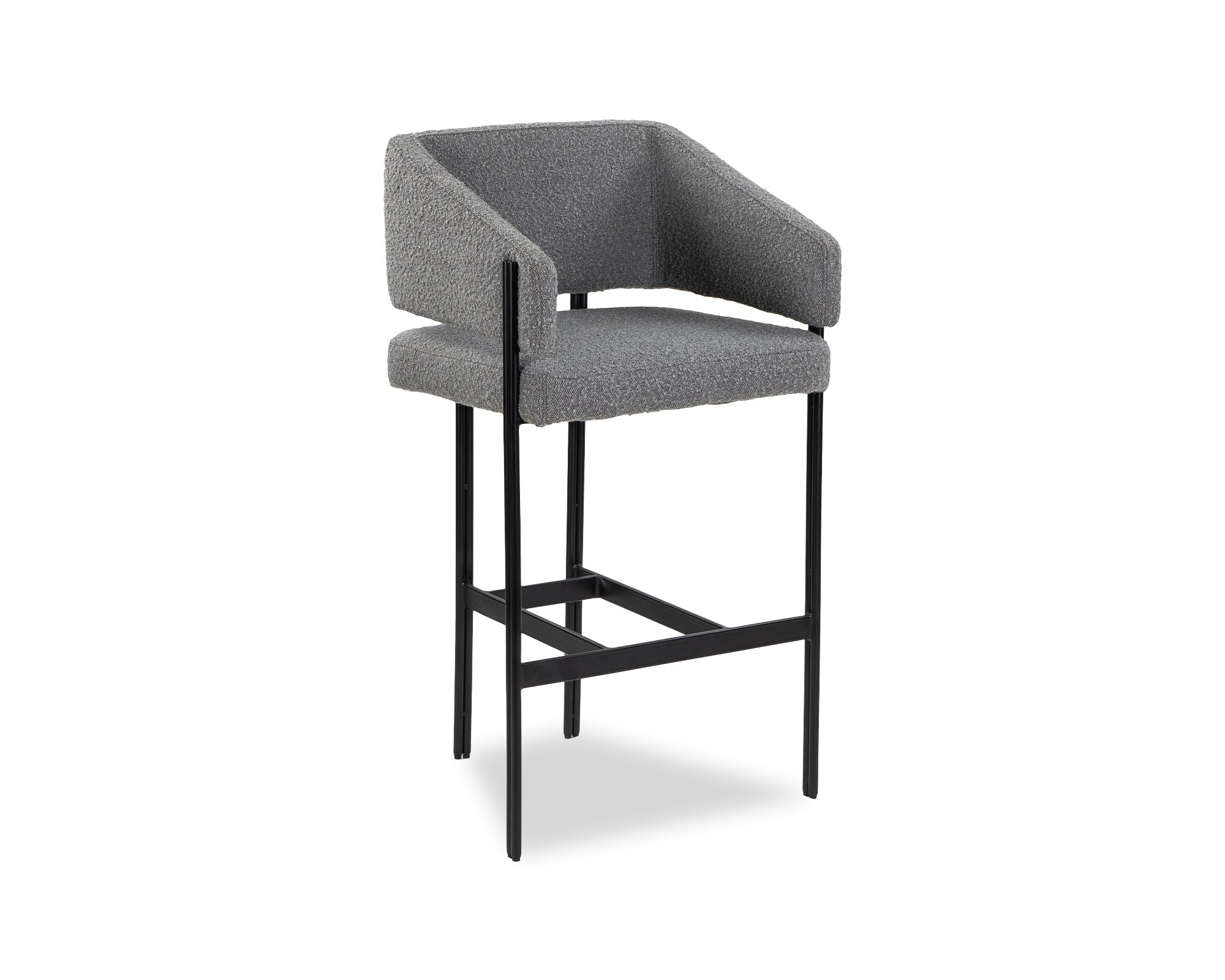 Tatler Bar Stool  -  Boucle Grey