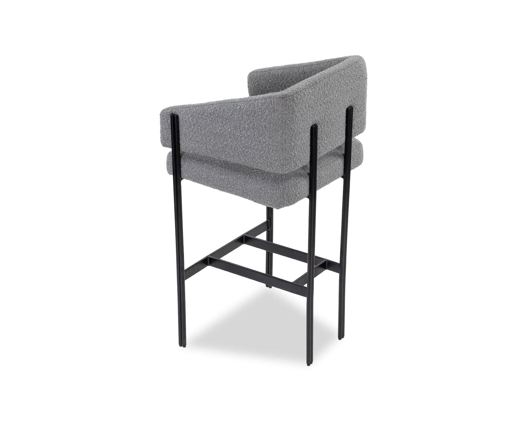 Tatler Bar Stool  -  Boucle Grey