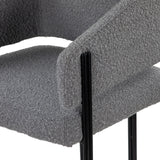 Tatler Bar Stool  -  Boucle Grey