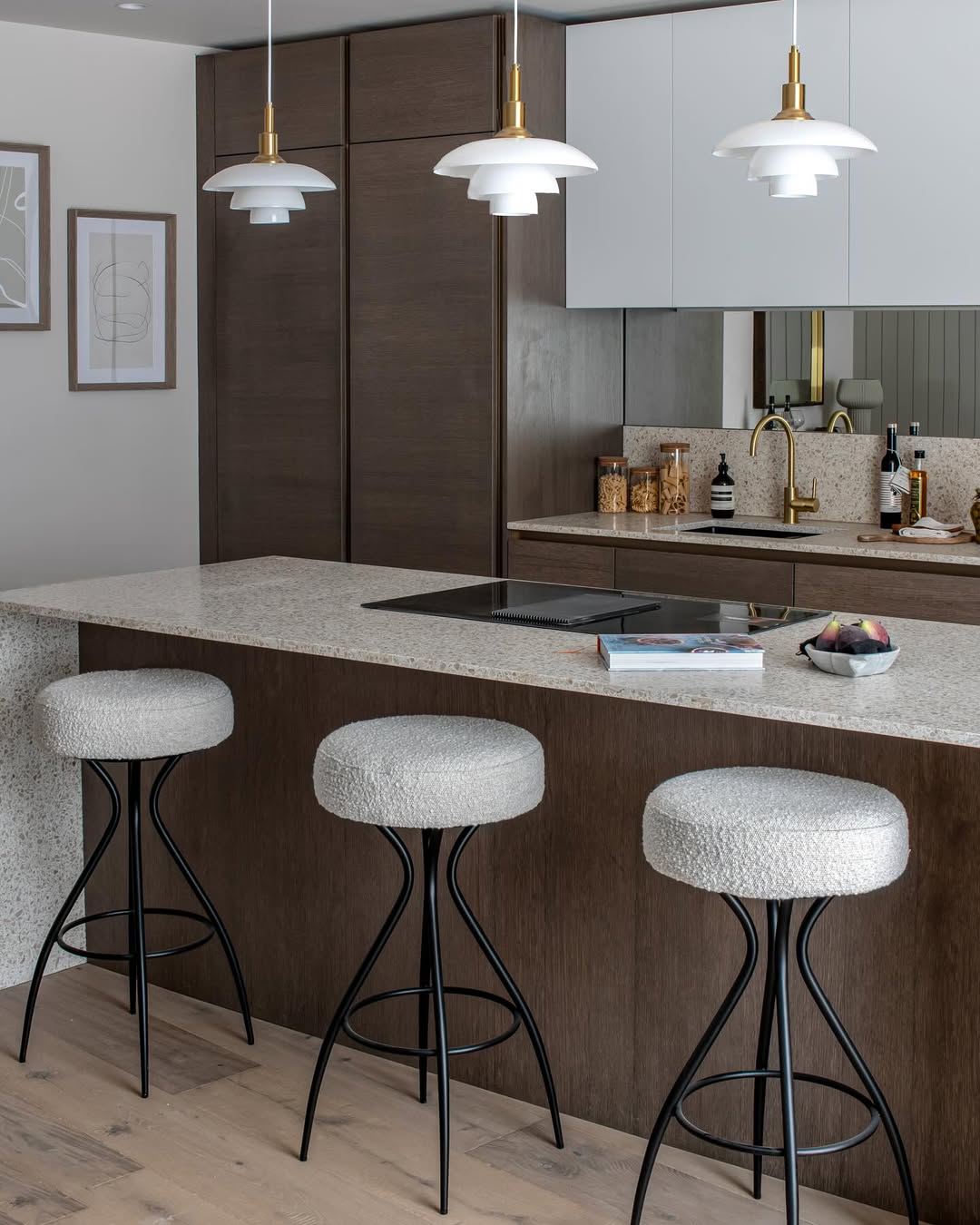 Liang & Eimil Hydra Bar Stool - Artesan Black & White