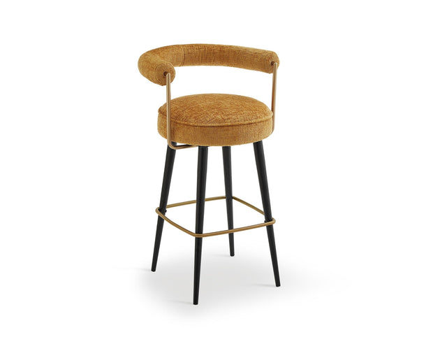 Josephine Bar Stool  -  Bennett Mustard