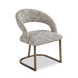 Liang & Eimil Alfie Dining Chair in Sherpa Grey Fabric