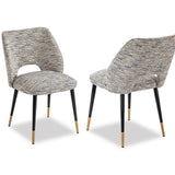 Liang & Eimil Jagger Dining Chair with Sherpa Grey Fabric (Set of 2)