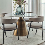 Bonnet Dining Chair  -  Kaster Light Grey