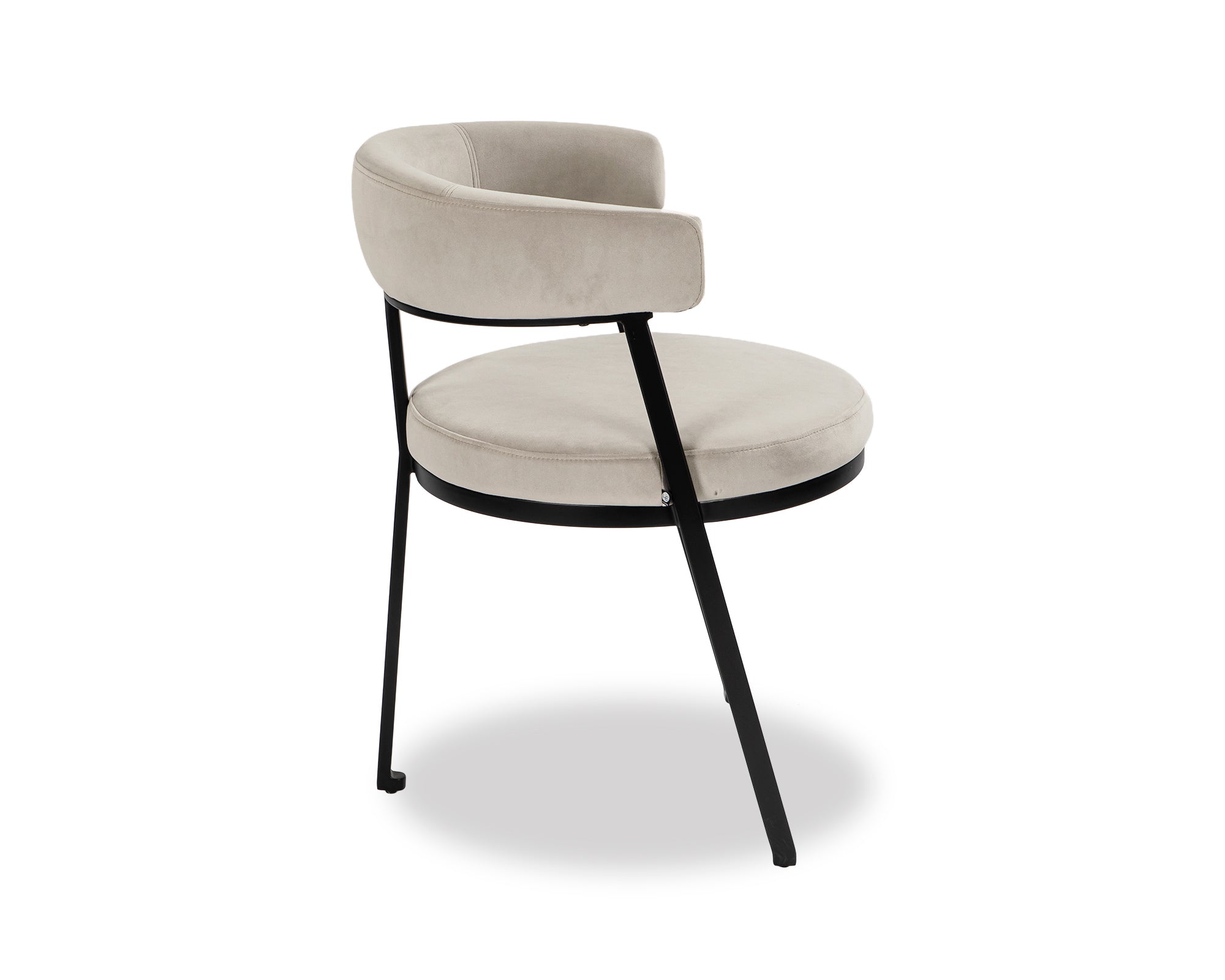 Bonnet Dining Chair  -  Kaster Light Grey
