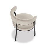 Bonnet Dining Chair  -  Kaster Light Grey