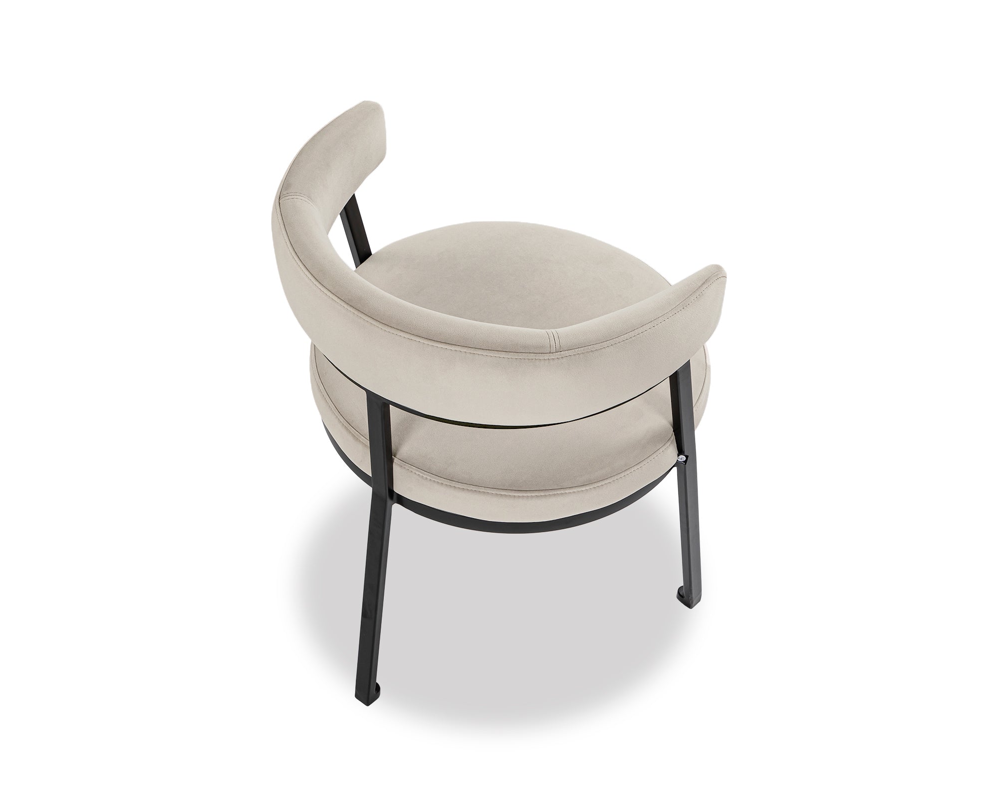 Bonnet Dining Chair  -  Kaster Light Grey