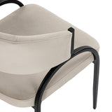 Bonnet Dining Chair  -  Kaster Light Grey